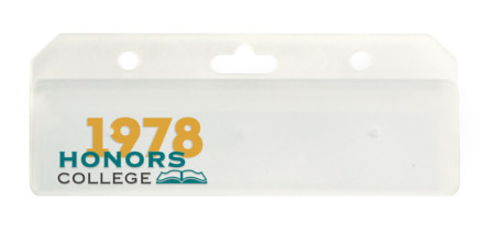 custom printed half card rigid badge holder