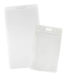 premium vinyl badge holders with flap